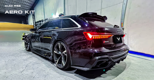 Audi RS6 & RS7 C8 2020-ON with Aftermarket Parts - Rear Diffuser Carbon Fiber from Ventus Veloce