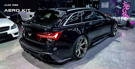 Audi RS6 & RS7 C8 2020-ON with Aftermarket Parts - Side Skirts Carbon Fiber from Ventus Veloce