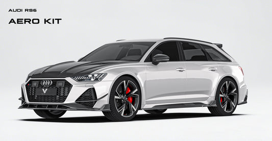 Audi RS6 & RS7 C8 2020-ON with Aftermarket Parts - Front Canards Carbon Fiber from Ventus Veloce