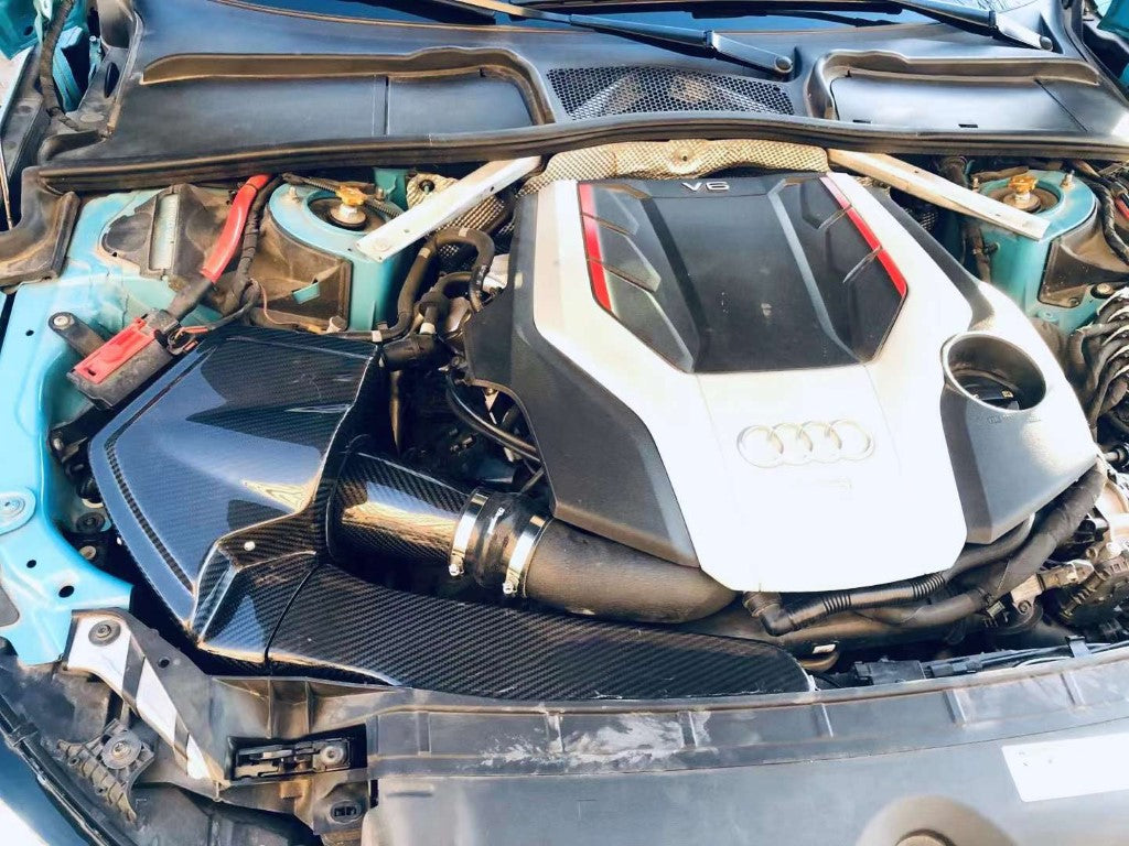 Audi S4 S5 RS4 RS5 B9 B9.5 2018-ON with Aftermarket Parts - Air Intake Systems Pre-preg Carbon Fiber from Ventus Veloce