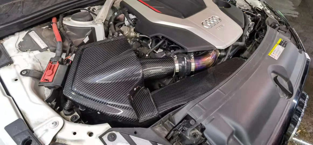 Audi S4 S5 RS4 RS5 B9 B9.5 2018-ON with Aftermarket Parts - Air Intake Systems Pre-preg Carbon Fiber from Ventus Veloce