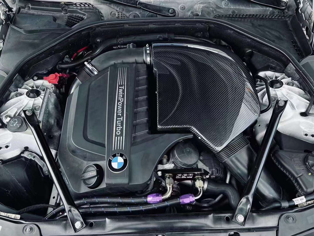 BMW 535I F10 640I F06 F12 F13 2012-2018 with Aftermarket Parts - Air Intake Systems Pre-preg Carbon Fiber from Ventus Veloce