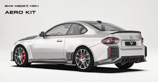 BMW M2C M2 G87 2023-ON with Aftermarket Parts - V2 Side Skirts Pre-preg Carbon Fiber from Ventus Veloce