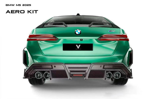 BMW M5 M5C G90 2025-ON with Aftermarket Parts - Rear Spoiler Dry Pre-preg Carbon Fiber from Ventus Veloce