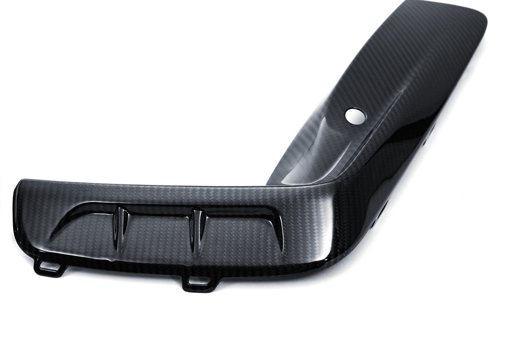 BMW M8 M8C F91 F92 F93 2019-ON with Aftermarket Parts - PT Front Bumper Upper Valences Pre-preg Carbon Fiber from Ventus Veloce