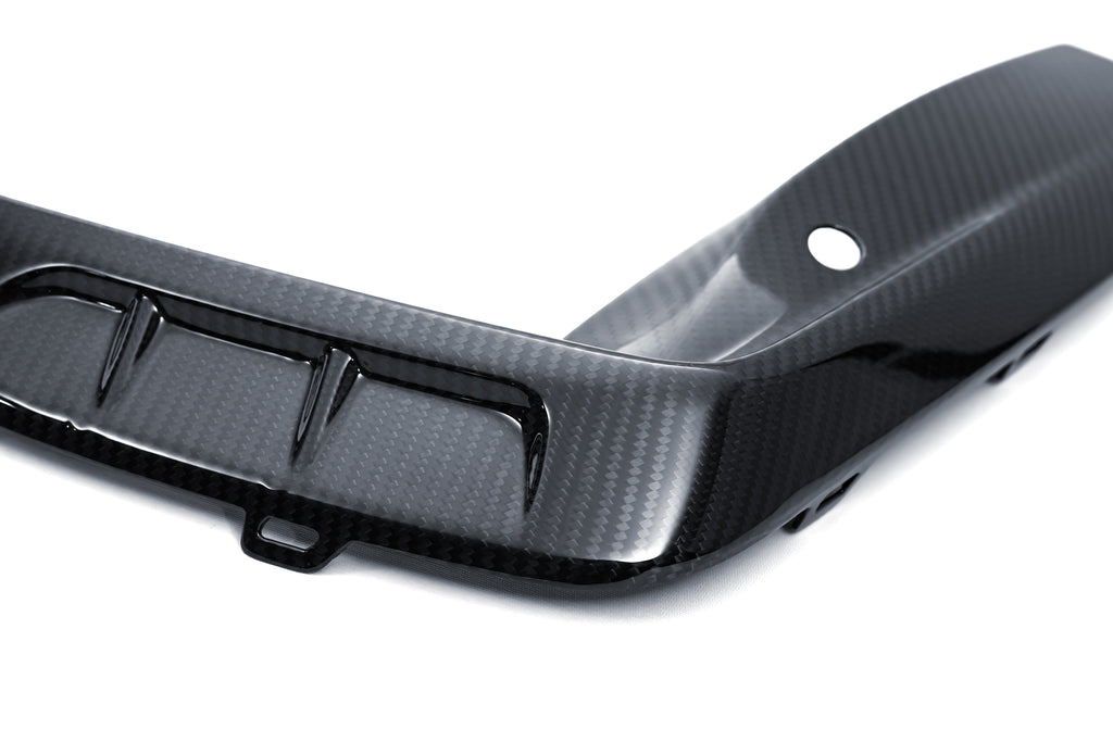 BMW M8 M8C F91 F92 F93 2019-ON with Aftermarket Parts - PT Front Bumper Upper Valences Pre-preg Carbon Fiber from Ventus Veloce