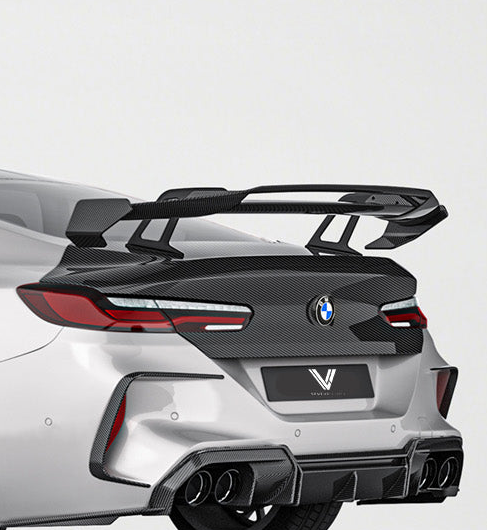 BMW M8 M8C F92 F93 2019-ON & 8 Series G15 G16 2018-ON with Aftermarket Parts - PT Rear Wing Pre-preg Carbon Fiber from Ventus Veloce