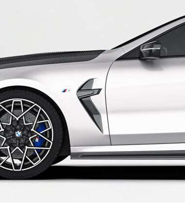 BMW M8 M8C F91 F92 F93 2019-ON with Aftermarket Parts - PT Front Fenders Trim Pre-preg Carbon Fiber from Ventus Veloce