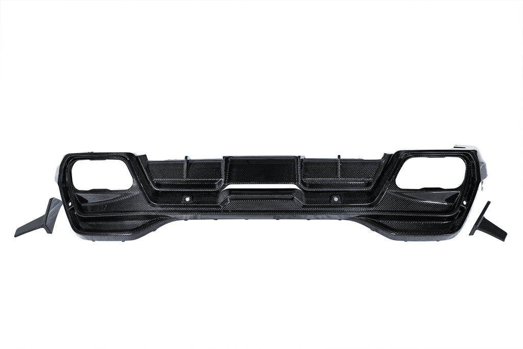 BMW X6 M60I xDrive40i G06 (Fits Pre-LCI & LCI) 2020-ON with Aftermarket Parts - PT Rear Diffuser Pre-preg Carbon Fiber from Ventus Veloce