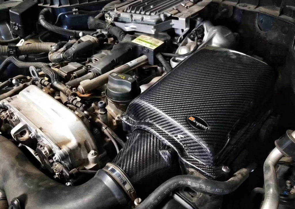 Infiniti Q50 2.0T 2014-2024 with Aftermarket Parts - Pre-preg Carbon Fiber Air Intake Systems from Ventus Veloce