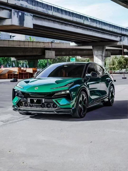 Lotus Eletre 2023 2024 with Aftermarket Parts - PK Style Front Lip Pre-preg Carbon Fiber from Ventus Veloce