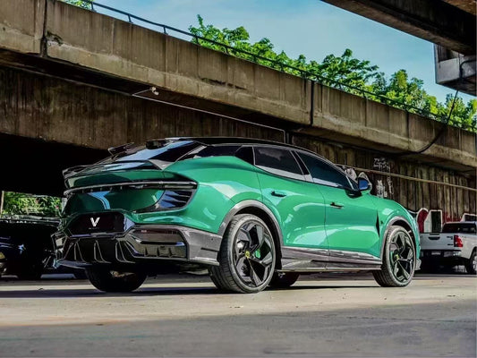 Lotus Eletre 2023 2024 with Aftermarket Parts - PK Style Rear Diffuser Pre-preg Carbon Fiber from Ventus Veloce