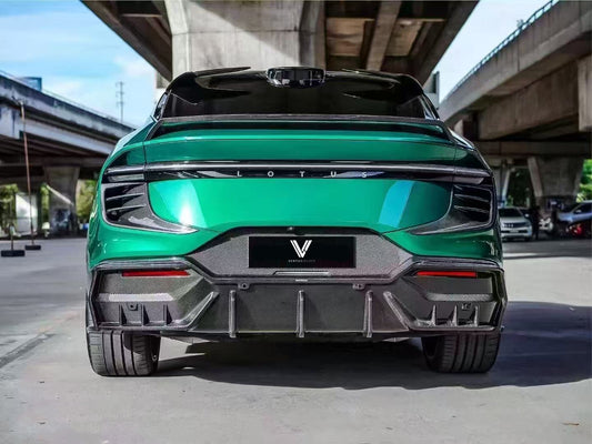 Lotus Eletre 2023 2024 with Aftermarket Parts - PK Style Rear Vent Trim Pre-preg Carbon Fiber from Ventus Veloce