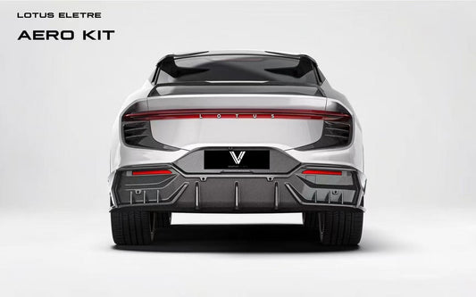 Lotus Eletre 2023 2024 with Aftermarket Parts - PK Style Rear Vent Trim Pre-preg Carbon Fiber from Ventus Veloce