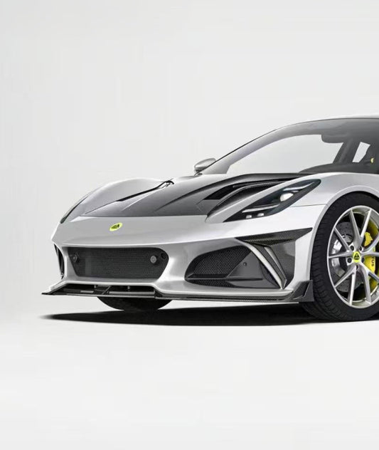 Lotus Emira 3.6 V6 2.0 Four-cylinder 2022-ON with Aftermarket Parts - Front Upper Valences Pre-preg Carbon Fiber from Ventus Veloce