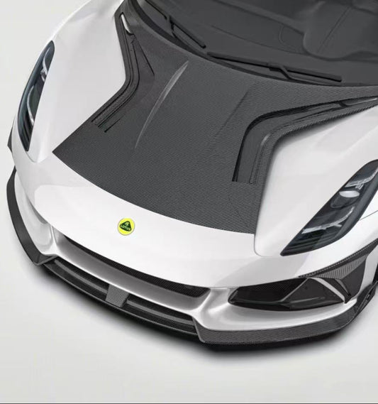 Lotus Emira 3.6 V6 2.0 Four-cylinder 2022-ON with Aftermarket Parts - Front Lip Pre-preg Carbon Fiber from Ventus Veloce