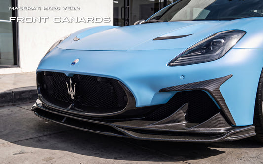 Maserati MC20 2022-ON with Aftermarket Parts - Front Fenders Trim Dry Pre-preg Carbon Fiber from Ventus Veloce