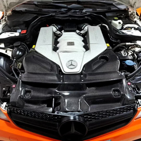 Mercedes Benz C63 AMG W204 2008 2009 2010 2011 2012 2013 2014 with Aftermarket Parts - Air Intake Systems Pre-preg Carbon Fiber from Ventus Veloce