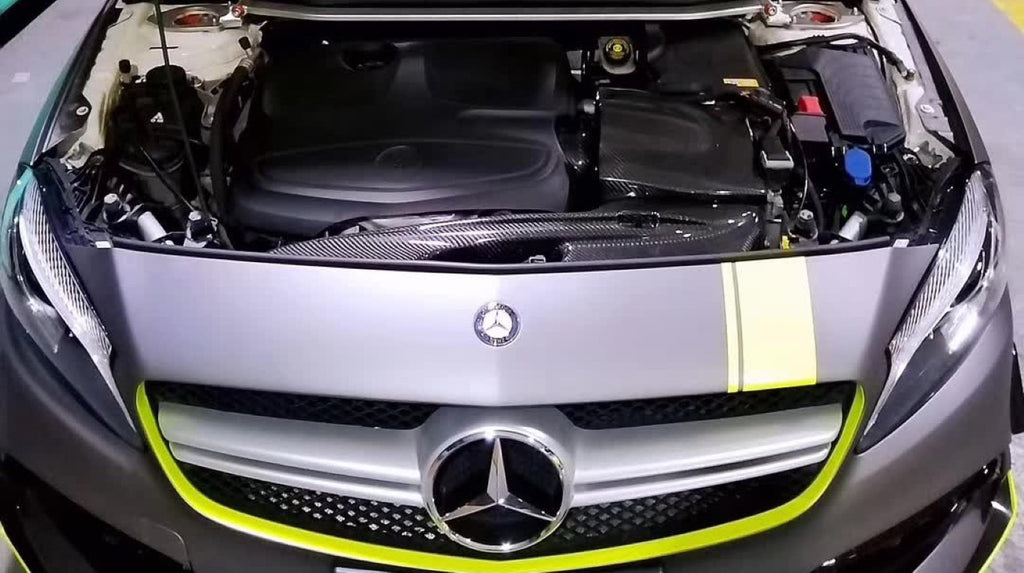 Mercedes Benz CLA250 GLA250 2014 2015 2016 2017 2018 2019 with Aftermarket Parts - Air Intake Systems Pre-preg Carbon Fiber from Ventus Veloce