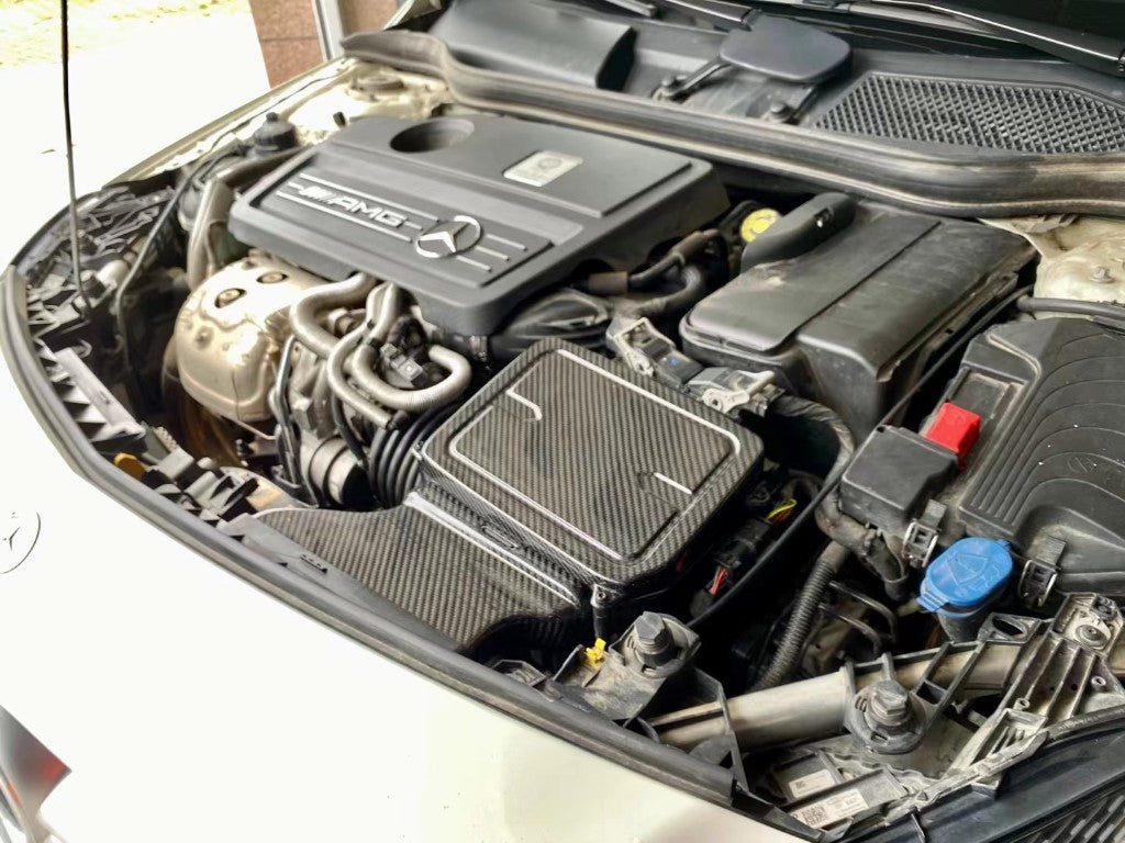 Mercedes Benz CLA45 C117 GLA45 X156 A45 W117 2014 2015 2016 2017 2018 2019 with Aftermarket Parts - Air Intake Systems Pre-preg Carbon Fiber from Ventus Veloce