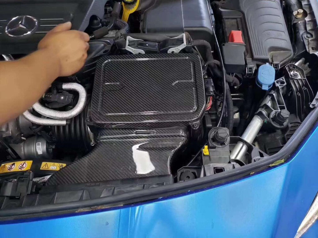 Mercedes Benz CLA45 C117 GLA45 X156 A45 W117 2014 2015 2016 2017 2018 2019 with Aftermarket Parts - Air Intake Systems Pre-preg Carbon Fiber from Ventus Veloce