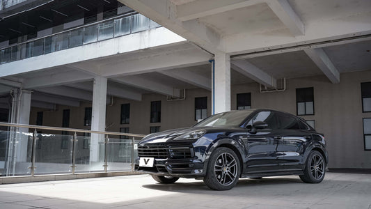 Porsche Cayenne 9Y0 9Y0.1 9Y0.2 Coupe 9Y3 9Y3.1 9Y3.2 Base/S/Turbo/E-Hybrid 2019-ON with Aftermarket Parts - Side Skirts Pre-preg Carbon Fiber from Ventus Veloce