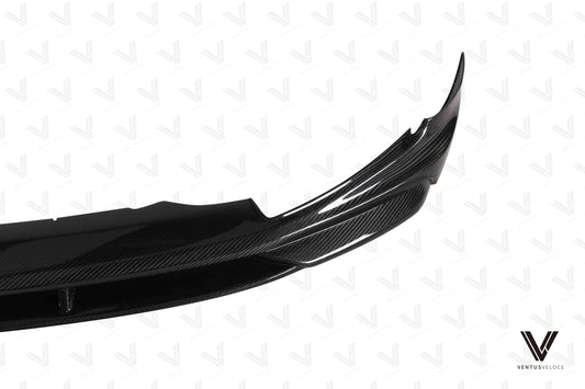 Tesla Model Y/P 2020 2021 2022 2023 2024 with Aftermarket Parts - Front Lip Pre-preg Carbon Fiber from Ventus Veloce