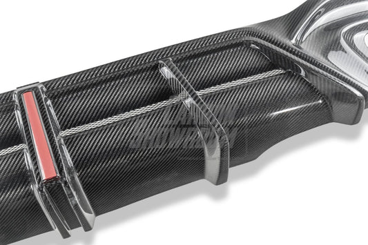 Volkswagen GTI MK8 2022-ON with Aftermarket Parts - AE Rear Diffuser Carbon Fiber from ArmorExtend