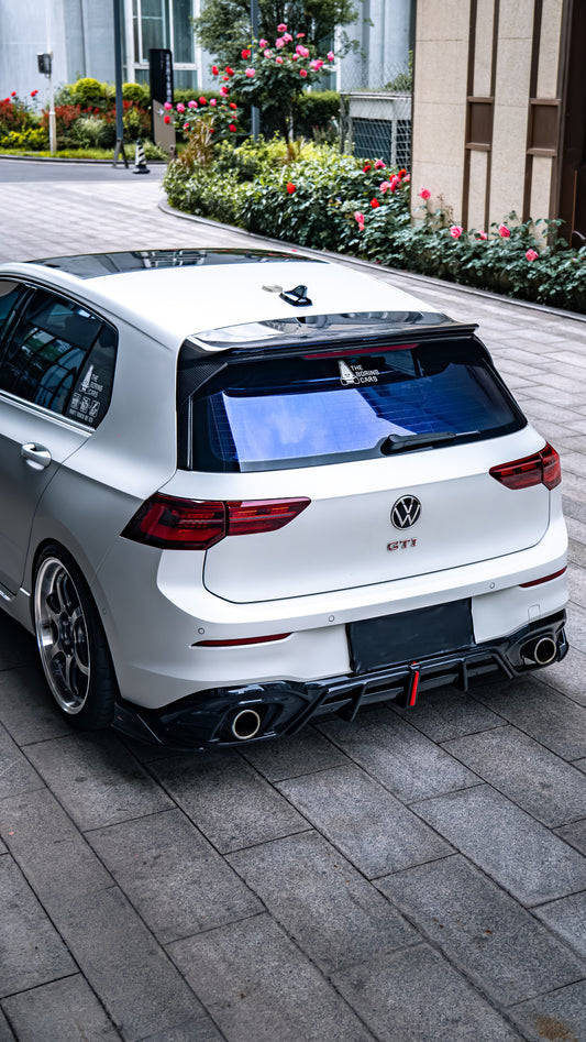 Volkswagen GTI MK8 MK8.5 2022-ON with Aftermarket Parts - Plustic Rear Diffuser ABS from ArmorExtend