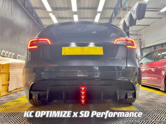 SD Carbon Fiber Rear Trunk Spoiler For Tesla Model Y / Performance