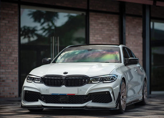 BMW 3 Series M340i 330i G20 G21 Pre-LCI 2019 2010 2021 2022 with Aftermarket Parts - Front Bumper & Lip PP from Yofer USA