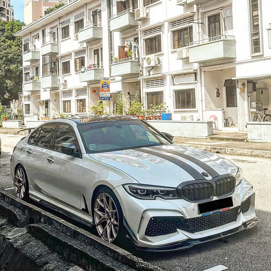 BMW 3 Series M340i 330i G20 G21 Pre-LCI 2019 2010 2021 2022 with Aftermarket Parts - Front Bumper & Lip PP from Yofer USA