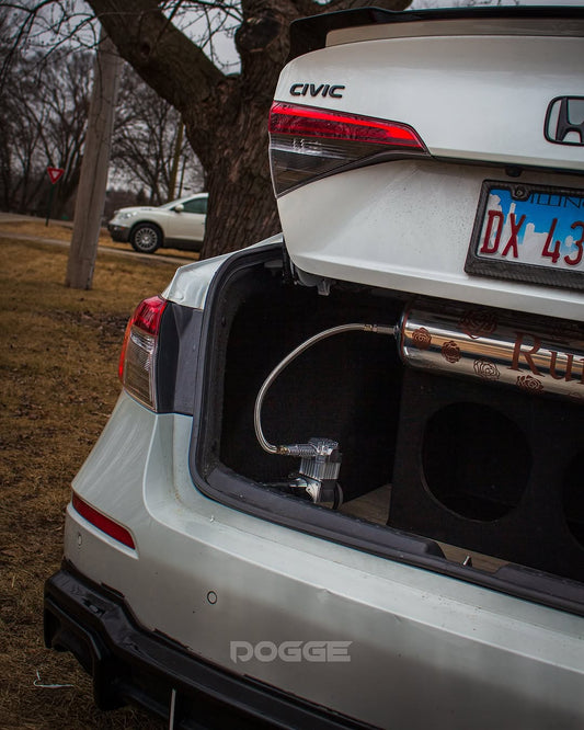 Honda Civic 11th Gen FE1 FE2 FE4 2022-ON with Aftermarket Parts - Rear Diffuser & Canards PP from Yofer USA