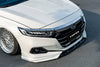 Honda Accord 10.5th Gen facelift 2021-2022 with Aftermarket Parts - Front Lip Splitter PP from Yofer USA
