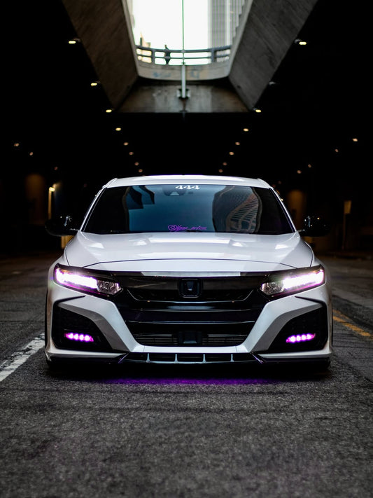 Honda Accord 10th Gen Pre-facelift 2018-2020 with Aftermarket Parts - Front Bumper PP from Yofer USA