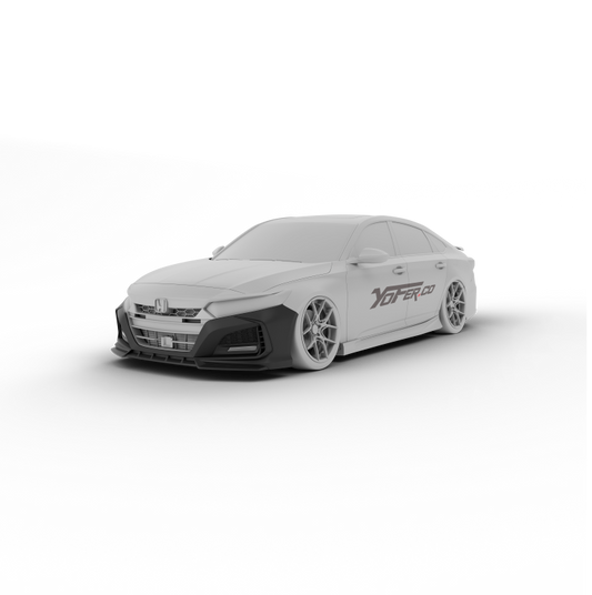 Honda Accord 10th Gen Pre-facelift 2018-2020 with Aftermarket Parts - Front Bumper PP from Yofer USA