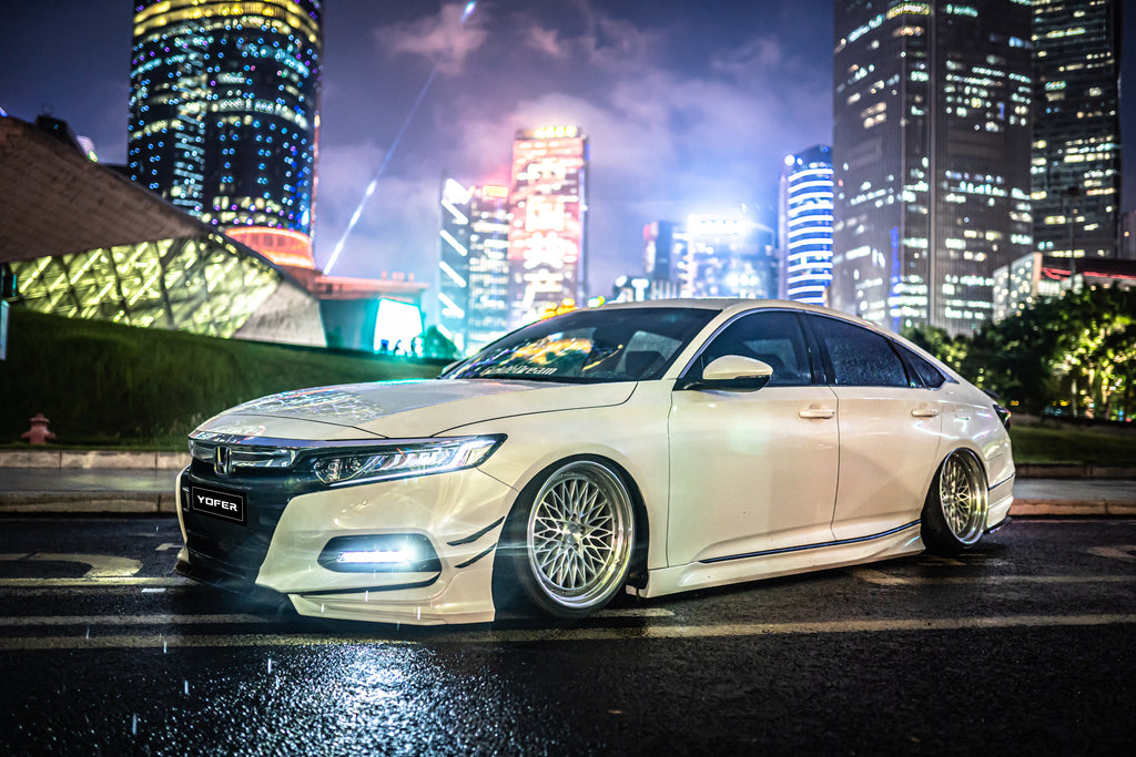 Honda Accord 10th 10.5th Gen 2018-2022 with Aftermarket Parts - Side Skirts PP from Yofer USA
