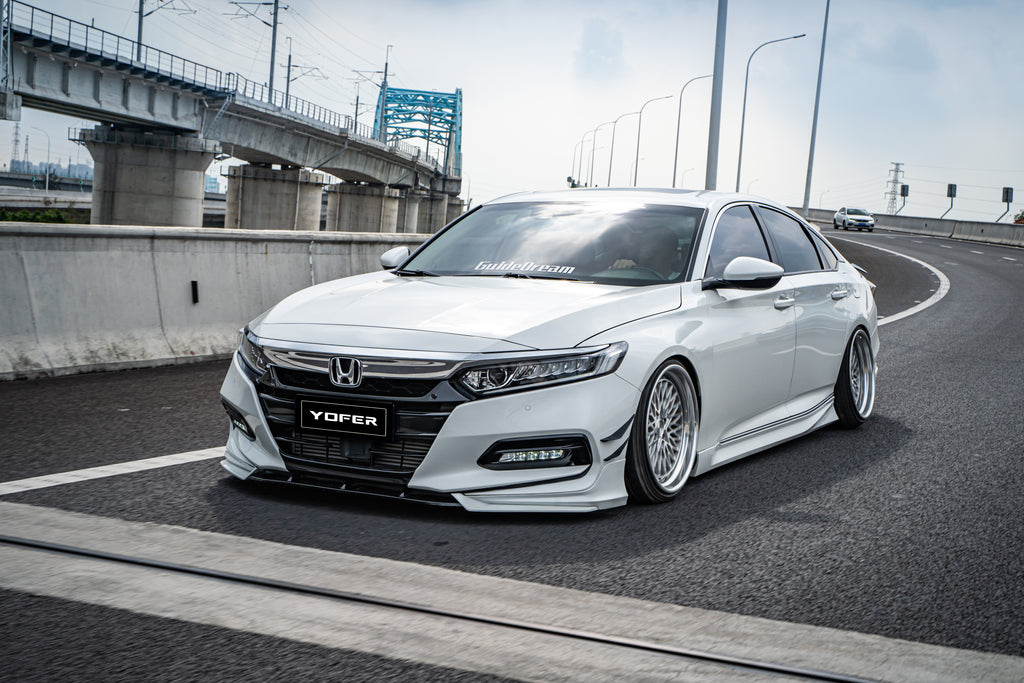 Honda Accord 10th 10.5th Gen 2018-2022 with Aftermarket Parts - Side Skirts PP from Yofer USA
