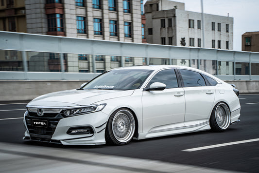 Honda Accord 10th 10.5th Gen 2018-2022 with Aftermarket Parts - Front Bumper Canards ABS from Yofer USA
