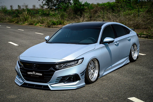 Honda Accord 10th 10.5th Gen 2018-2022 with Aftermarket Parts - Front Bumper Canards ABS from Yofer USA
