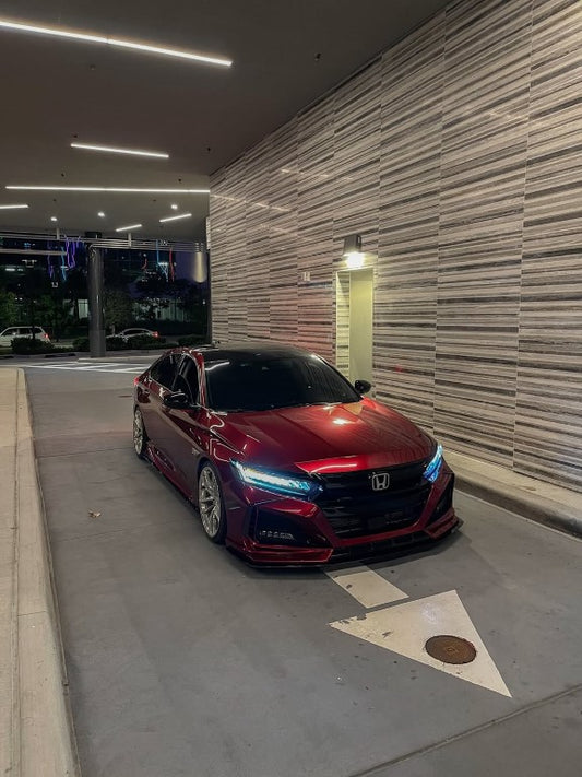 Honda Accord 10th Gen Pre-facelift 2018-2020 with Aftermarket Parts - Front Bumper PP from Yofer USA