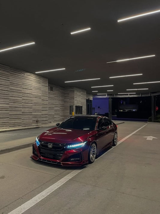 Honda Accord 10th Gen Pre-facelift 2018-2020 with Aftermarket Parts - Front Bumper PP from Yofer USA