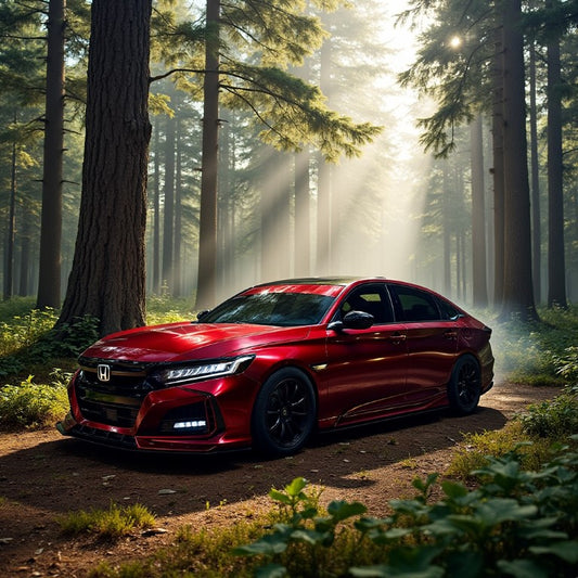 Honda Accord 10th Gen Pre-facelift 2018-2020 with Aftermarket Parts - Front Bumper PP from Yofer USA