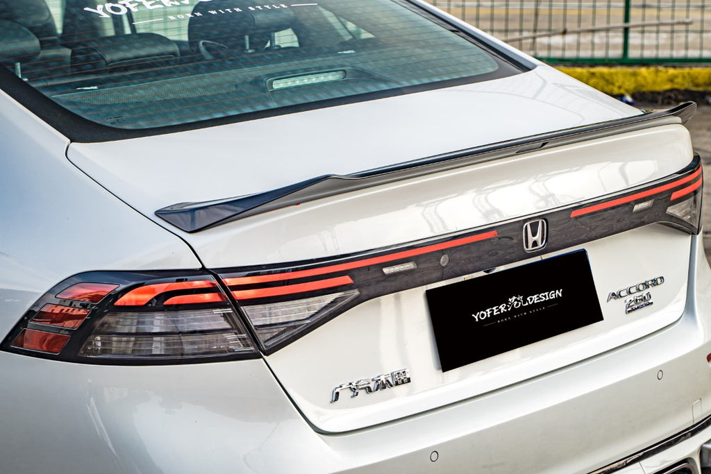 Honda Accord 11th Gen CY1 CY2 2023 2024 with Aftermarket Parts - Rear Lip Spoiler ABS from Yofer USA