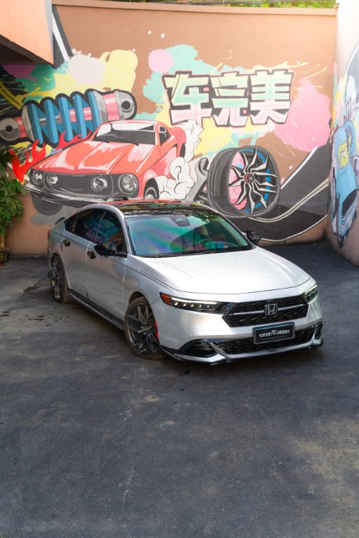 Honda Accord 11th Gen CY1 CY2 2023 2024 with Aftermarket Parts - Side Skirts PP from Yofer USA