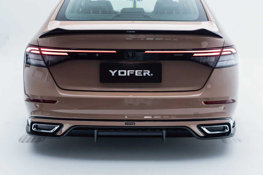 Honda Accord 11th Gen CY1 CY2 2023 2024 with Aftermarket Parts - Rear Lip Spoiler ABS from Yofer USA