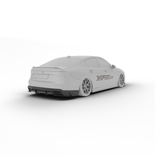 Honda Accord 11th Gen CY1 CY2 2023 2024 with Aftermarket Parts - Rear Diffuser PP from Yofer USA