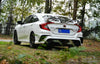 Honda Civic 10th Gen FC1 FC2 FC5 FC6 2016-2021 with Aftermarket Parts - Rear Spoiler ABS from Yofer USA
