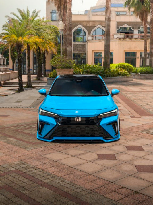 Honda Civic 11th 11.5th Gen FE1 FE2 FE4 2022-ON & Civic 11th 11.5th Gen FL1 FL2 FL4 2022-ON with Aftermarket Parts - V1 Front Bumper PP Polypropylene from Yofer USA