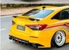 Honda Civic 11th Gen FE1 FE2 FE4 2022-ON with Aftermarket Parts - V2 Style Rear Spoiler ABS from Yofer USA